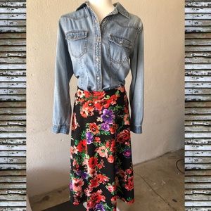 Casual Floral Skirt 🌟